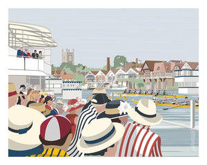 The Henley Finish Line Greetings Card
