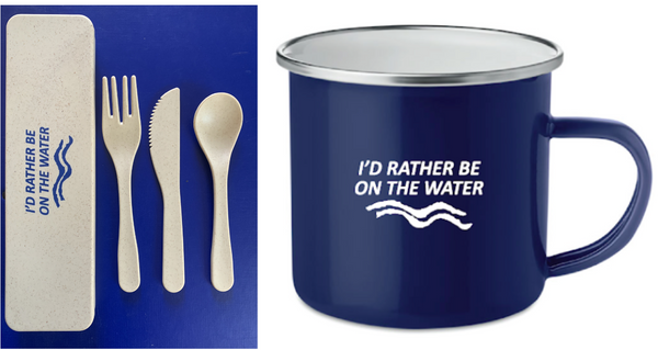 On The Water Tin Mug & Cutlery Set